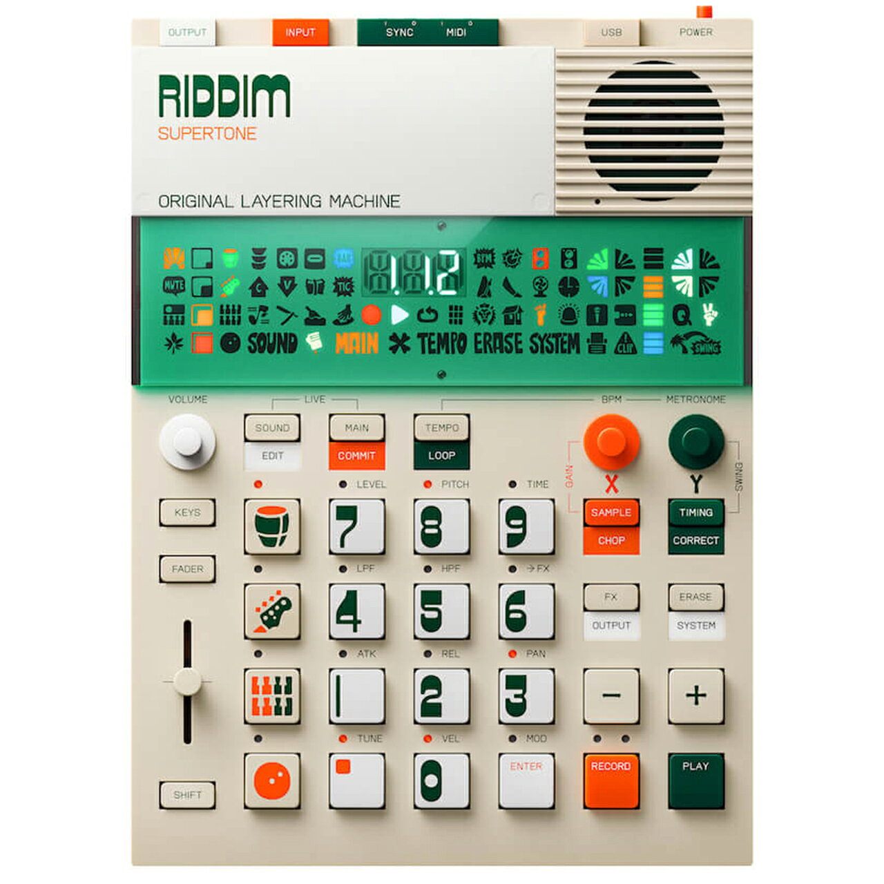 Teenage Engineering ティーンエイジ エンジニアリング EP-40 riddim supertone サンプラー シーケンサー レゲエ ダブ
