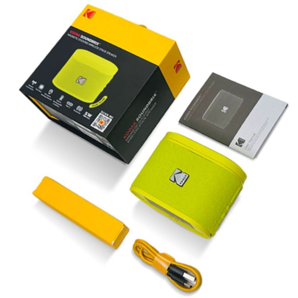 ワタナベ楽器 楽天SHOPのKODAK コダック SOUNDBRIX (YELLIN'S YELLOW)◆ Bluetooth ワイヤレス スタック スピーカー サウンドブリックス イエロー ?色【8月16日時点、在庫あり 】｜アングル2