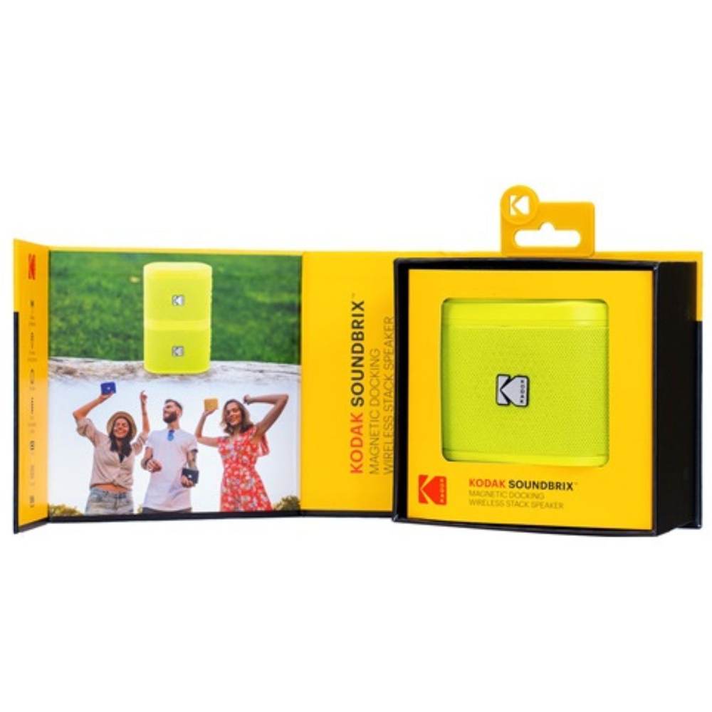 ワタナベ楽器 楽天SHOPのKODAK コダック SOUNDBRIX (YELLIN'S YELLOW)◆ Bluetooth ワイヤレス スタック スピーカー サウンドブリックス イエロー ?色【8月16日時点、在庫あり 】｜アングル3