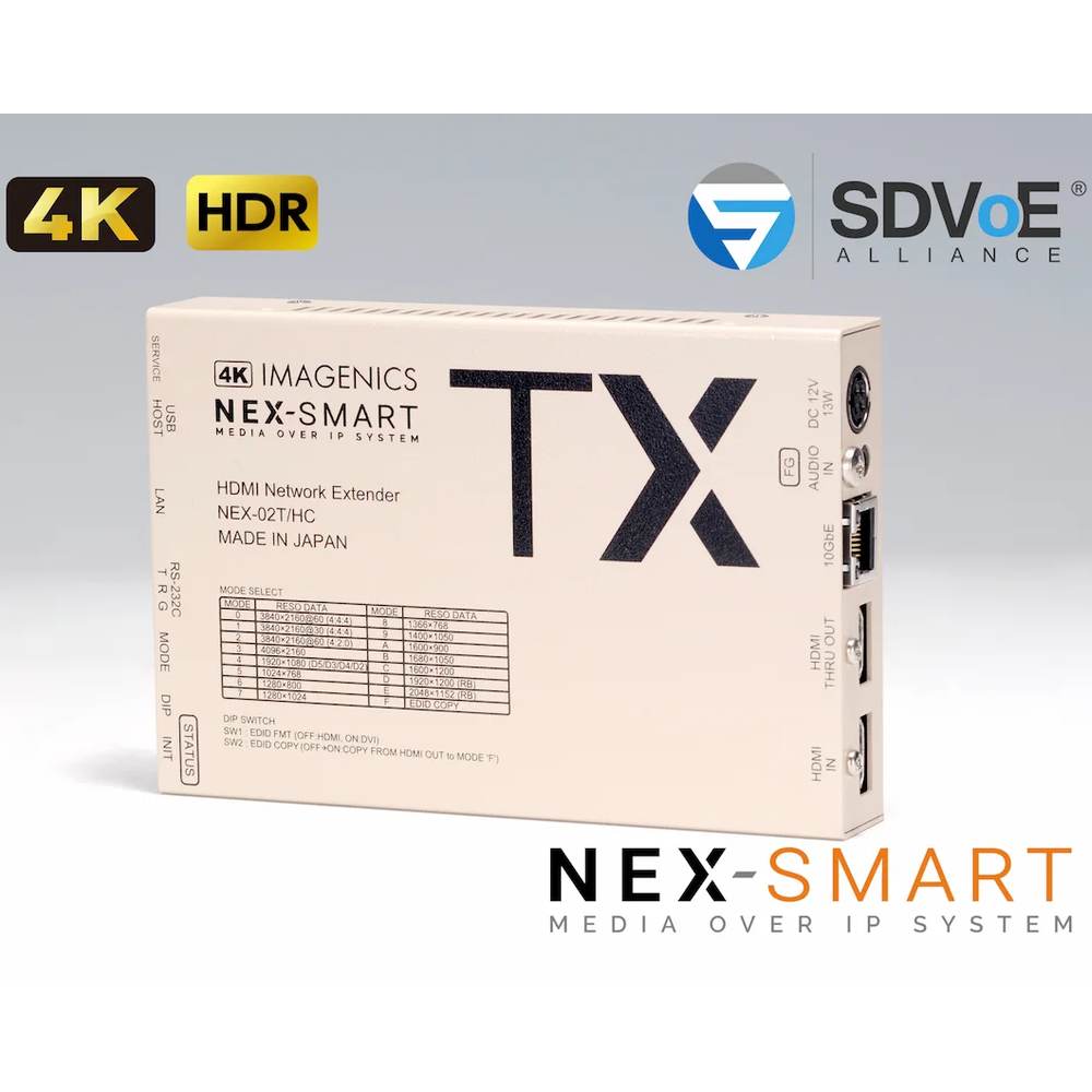 IMAGENICS イメージニクス NEX-02T/HC ◆ HDMIネットワーク送信器（CAT6Aケーブル伝送タイプ)【NEX02R/HF-S】 ［ 映像・音声関連機器 ］