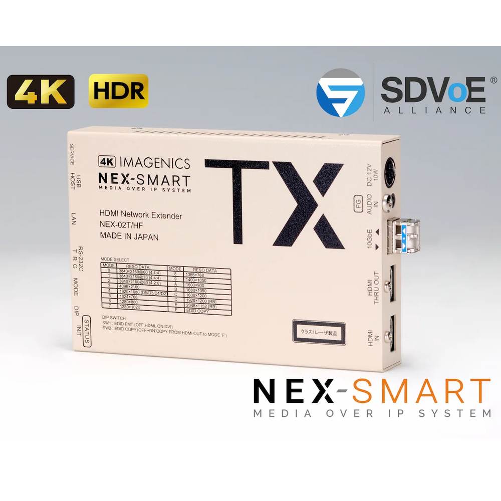 IMAGENICS イメージニクス NEX-02T/HF-S ◆ HDMIネットワーク送信器（シングルモードファイバーケーブル伝送タイプ）【NEX02T/HF-S】 ［ 映像・音声関連機器 ］