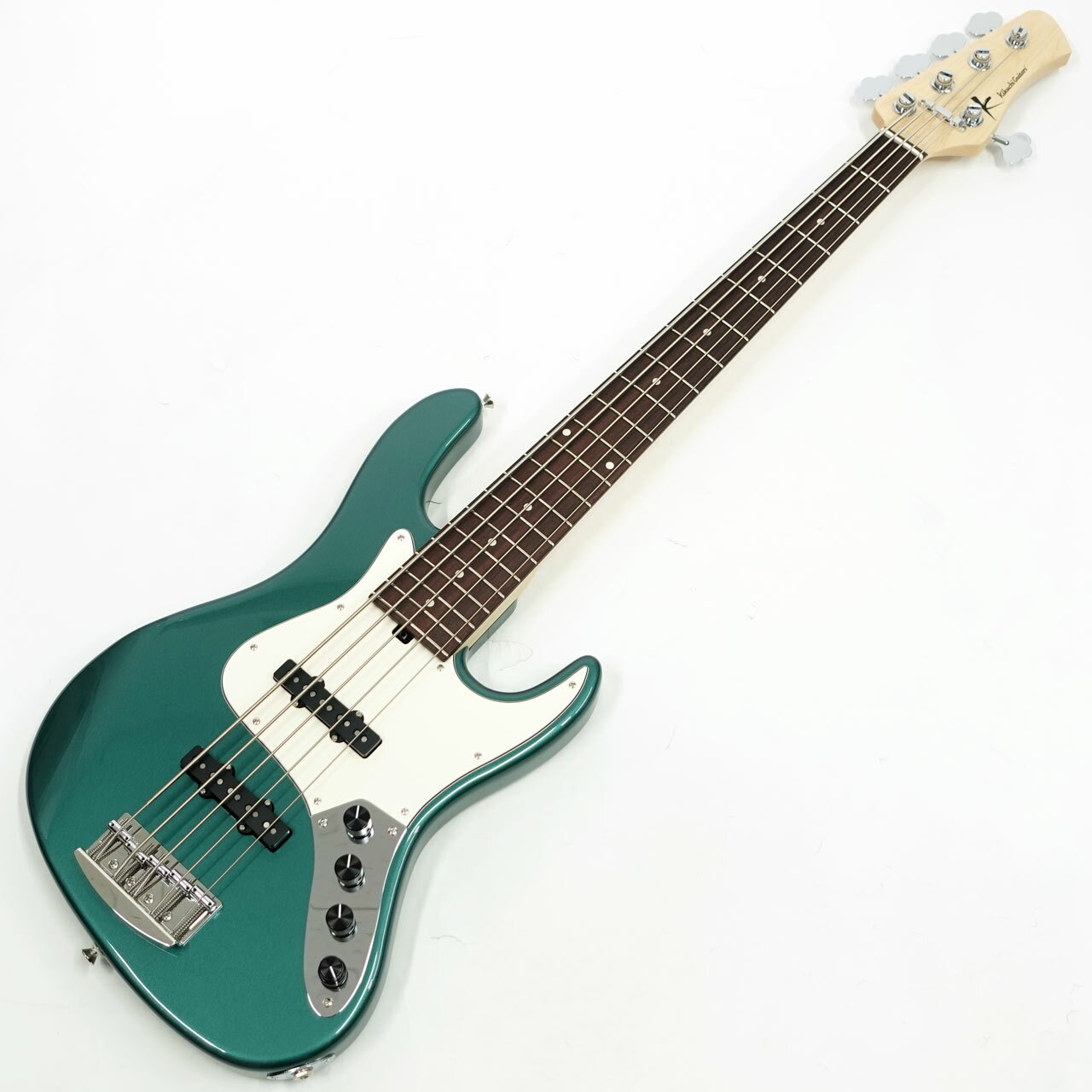 Italian Guitars - Kikuchi Guitars Hermes RV5 British Racing Green 国産 5弦ベース キクチ・ギターズ