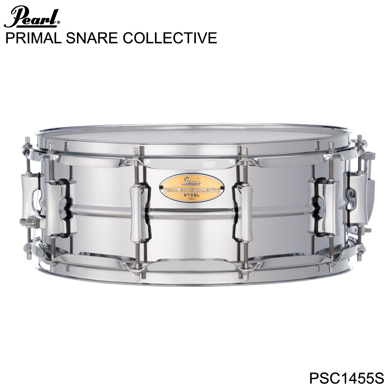 Pearl パール PRIMAL SNARE COLLECTIVE PSC1455S スチール ドラム スネア 【PSC1455S】 コスパ 限定 初心者 初めての1台