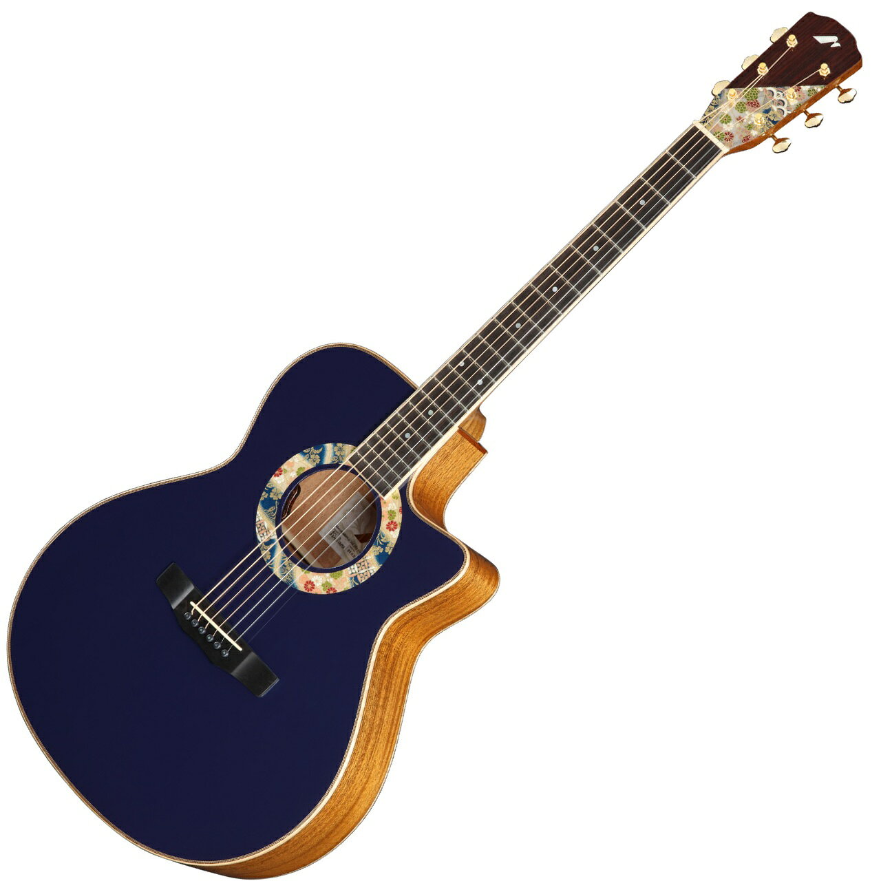 Morris モーリス R-LTD ARASHIYAMA 限定 国産 アコースティックギター 嵐山 京都産・和紙 友禅紙