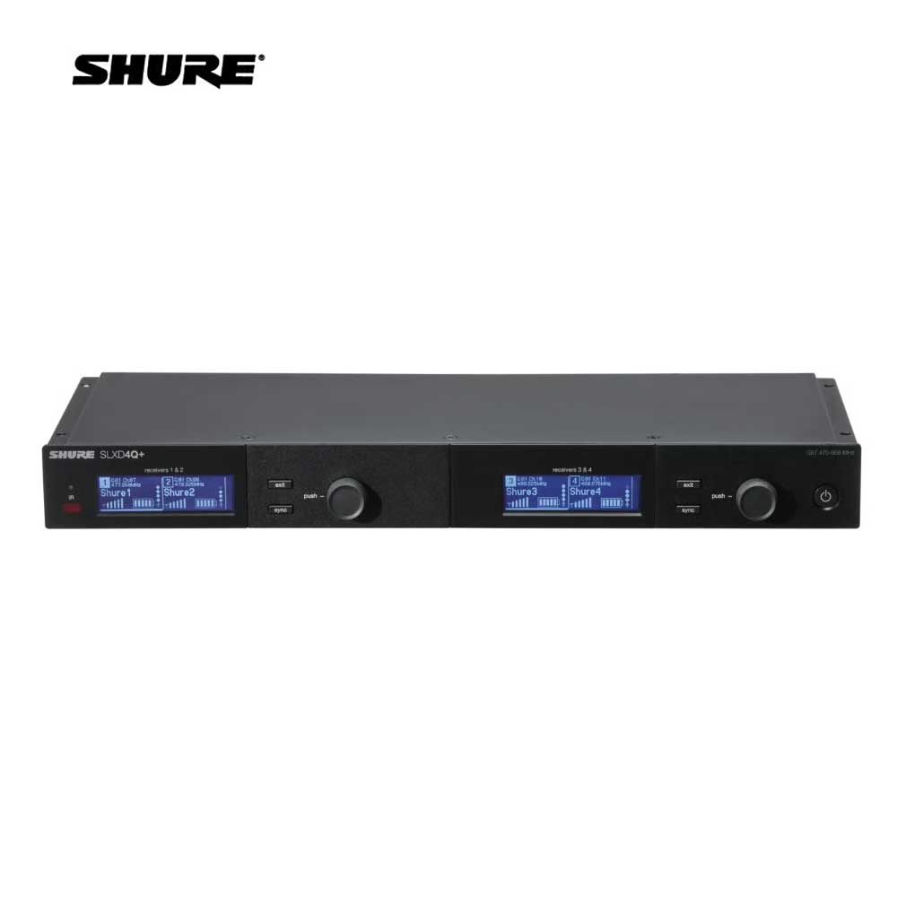 SHURE シュア SLXD4Q+J=-JB ◆ クアッドチャンネル受信機【SLX D 4Q J -JB】 ［ SLX-D シリーズ ］