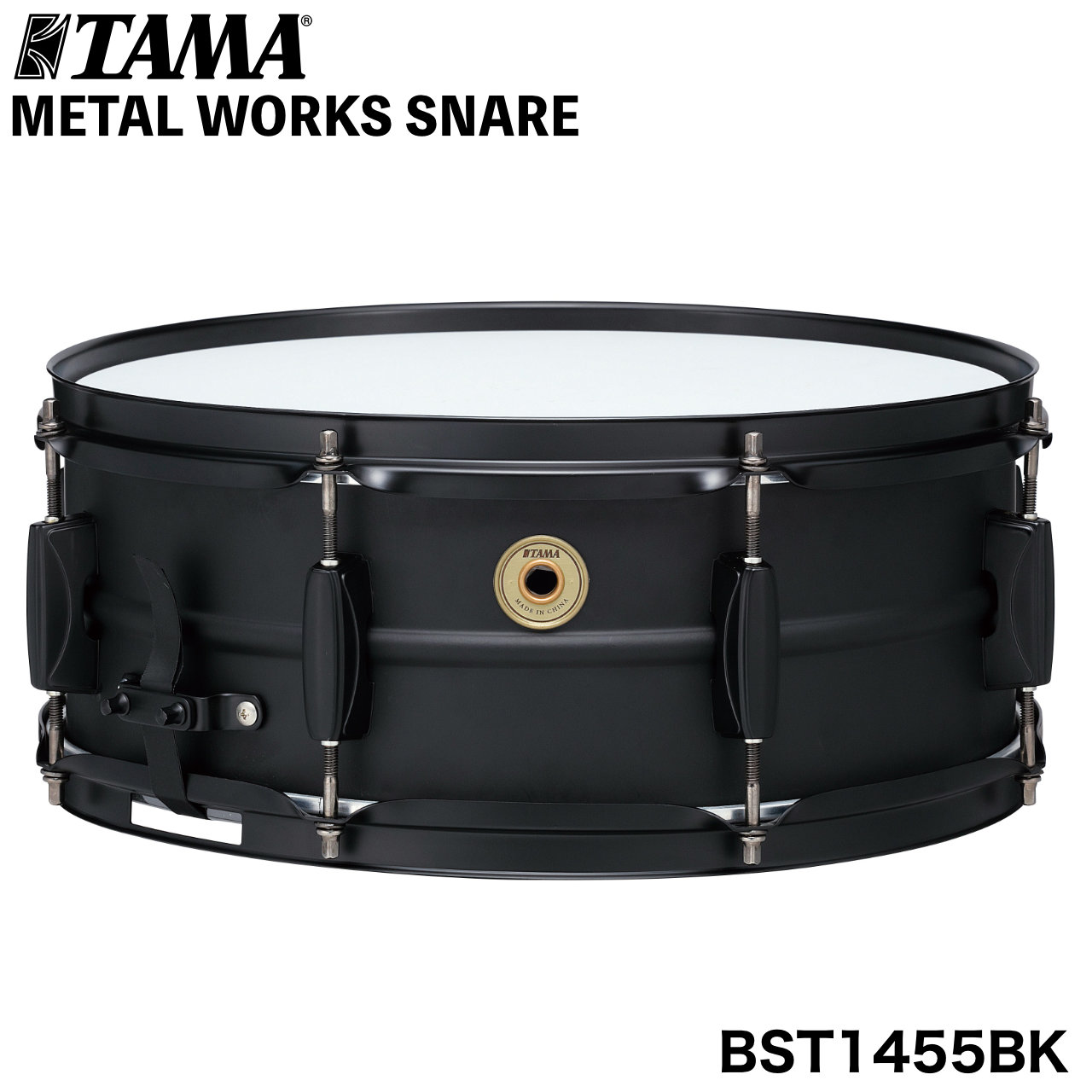TAMA タマ Metalworks Snare Drum 14"x5.5" BST1455BK ドラム スネア【BST1455BK】【ケース付き 在庫有り 】 メタルワークス 小口径