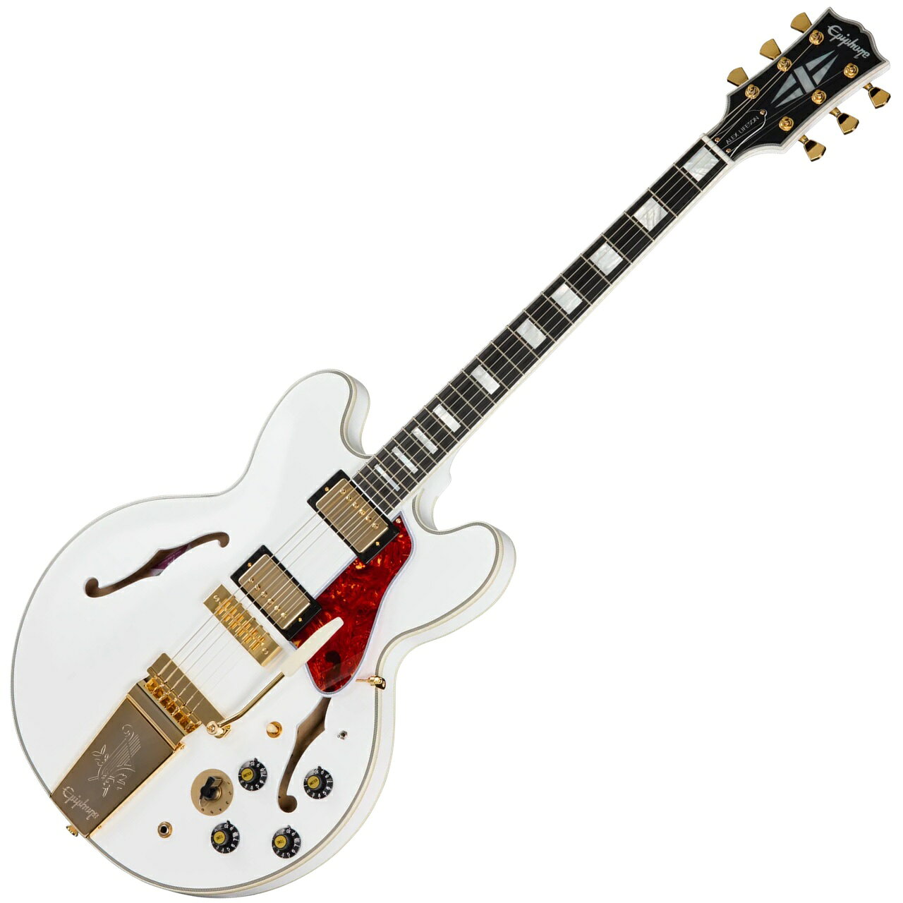 Epiphone エピフォン IGC Alex Lifeson 1976 ES-355 Reissue Alpine White アレックス・ライフソン セミアコ ES355 Rush ラッシュ