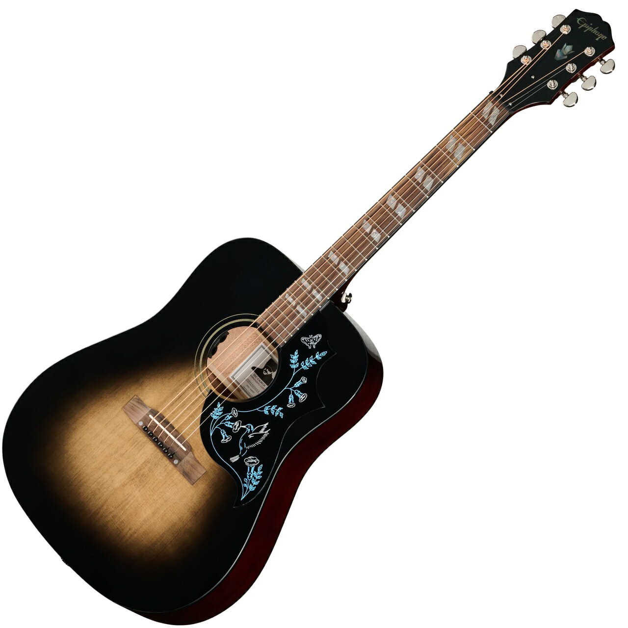 Epiphone エピフォン Eric Church Hummingbird Dark Studio Cobra Burst エリック・チャーチ ハミングバード アコースティックギター エレアコ仕様