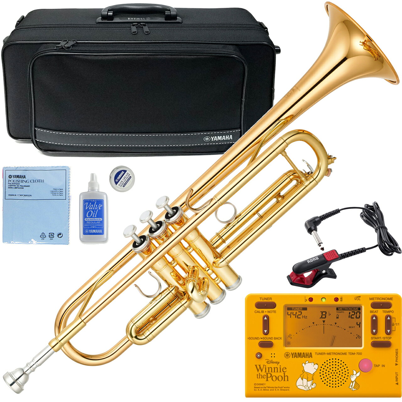 YAMAHA ヤマハ 5年保証サービス対象 YTR-4335G2 トランペット B♭ ラッカー ゴールドブラスベル 管楽器 YTR-4335Gll セットE　以下対応不可 北海道 沖縄 離島 代引き