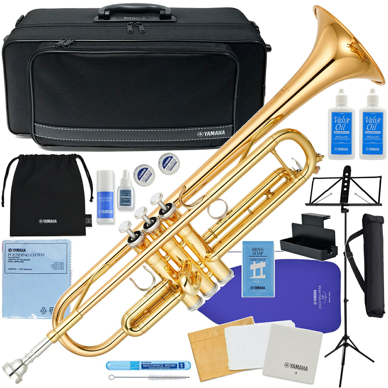YAMAHA ヤマハ 5年保証サービス対象 YTR-4335G2 トランペット B♭ ラッカー ゴールドブラスベル 管楽器 YTR-4335Gll セットI　以下対応不可 北海道 沖縄 離島 代引き