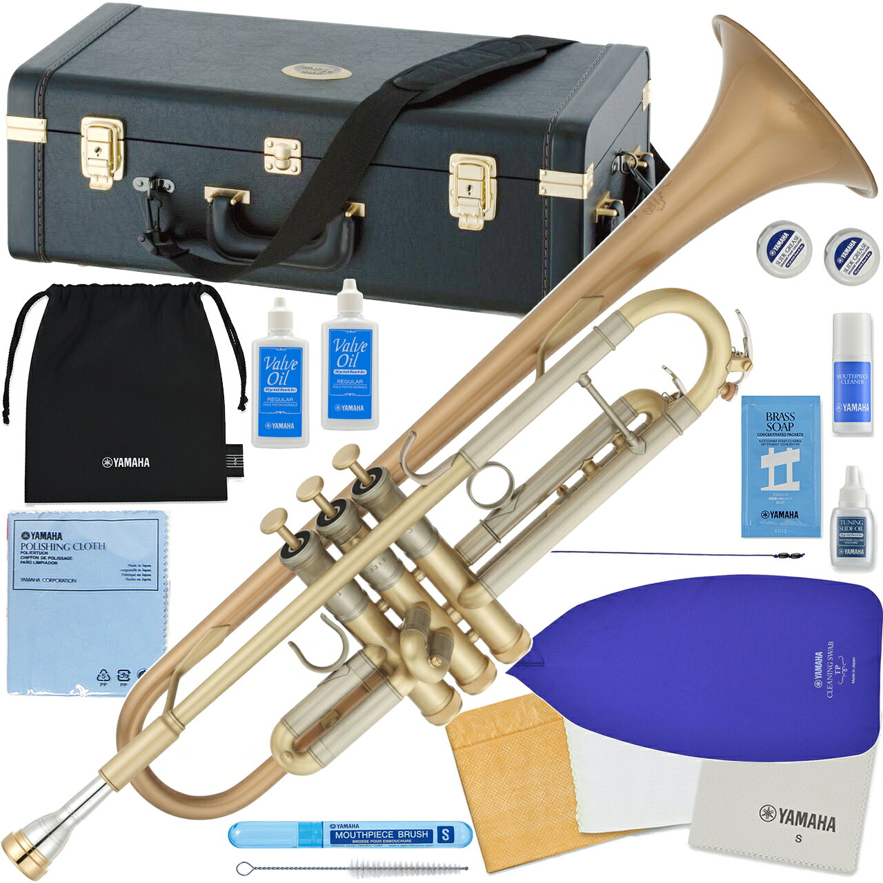 YAMAHA ヤマハ 5年保証対象 YTR-8335GH トランペット ブラッシュドサテン カスタム B♭ Trumpets 原 朋直 セット B　以下対応不可 北海道 沖縄 離島 代引き