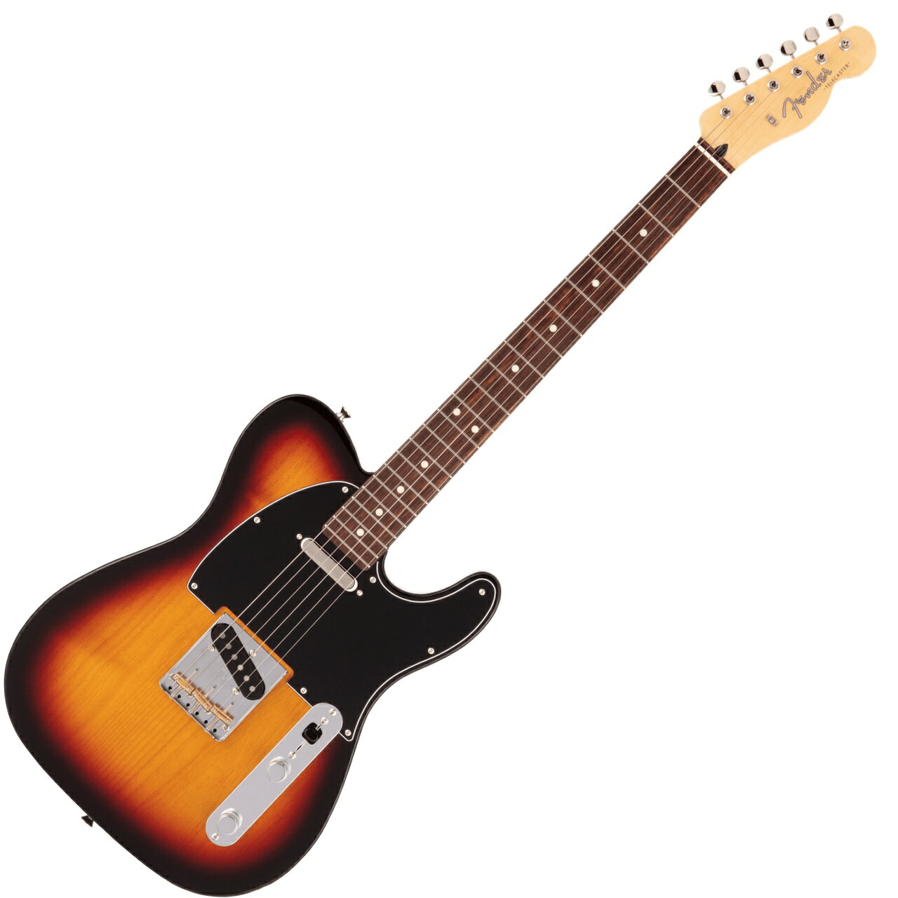 Made in Japan Hybrid IIはヴィンテージなルックスはそのままにプレイヤーや音楽のジャンルを選ばないオールマイティーなモダンスペックを盛り込んだ、まさに「ハイブリッド」と呼ぶにふさわしいシリーズです。 リズム/リード問わず、どのギタリストやベーシストにもフィットする演奏性と楽器のトーンを兼ね備えた製品を世界的にファンの多いMade in Japanで実現しました。 Hybrid II Telecasterは定評あるアルダーボディに新設計のHybrid II Custom Voiced Single Coilピックアップを装備し、ヴィンテージスタイルのスランテッドブラスサドル仕様のブリッジを搭載。ヴィンテージロッキングチューナー、サテンフィニッシュのネック、Modern "C"シェイプに9.5インチラジアスの指板とナロートールフレットがスムーズなプレイヤビリティを提供します。 国産ならではの確かなつくりと素材、ガンガン弾き込んであなたらしいテレキャスに育てましょう！ ギグバック付属 画像はメーカー画像です。お届けの商品とは仕様や木目・色合いが異る場合があります。 店頭及び他のサイトでも販売しています。買い物かごに入れても売り切れの場合がございます。 ご了承の上、ご注文ください。 Body : Alder Body Finish : Gloss Polyurethane Neck Material : Maple Neck Finish : Satin Urethane Finish on Back, Gloss Urethane Finish on Front Neck Shape : Modern "C" Scale Length :25.5" (648 mm) Fingerboard :rosewood Fingerboard Radius : 9.5" (241mm) Number of Frets : 22 Frets Size : Narrow Tall Nut Width : 1.650" (42 mm) Pickups : Hybrid II Custom Voiced Single Coil Telecaster Tuning Machines : Vintage-Style