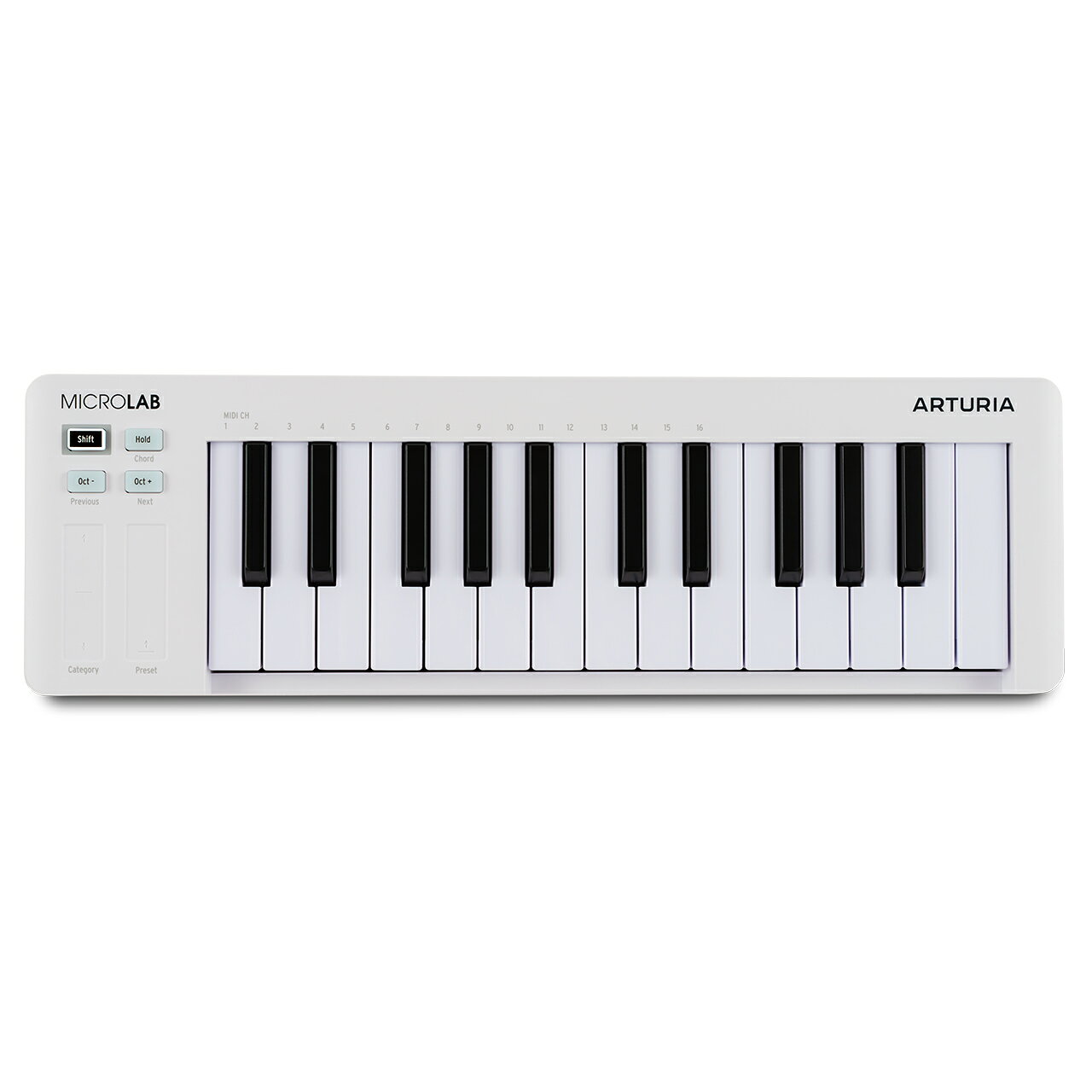 Arturia アートリア ［アウトレット］ MICROLAB MK3 WH MIDI キーボード USB-TYPE C 25鍵盤 ホワイト【台数限定特価 アウトレット 】