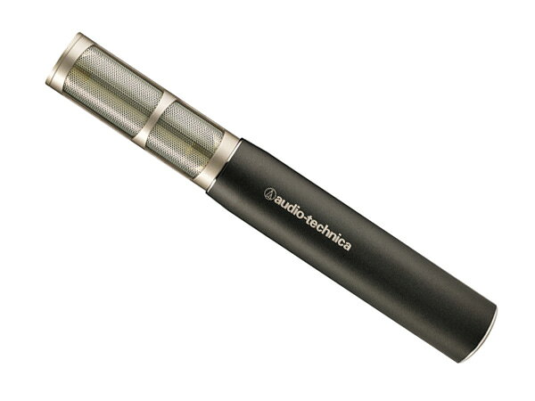 《 コンデンサー型マイクロフォン 》バックエレクトレット (^_^)v ◆ Audio Technica ( オーディオテクニカ )&nbsp;&nbsp; AT5045［ 商品説明 ］ ◆ 大口径サイドアドレスマイクロホンより広い振動板面積を確保した小型筐体。 ◆ &ldquo;50シリーズ&rdquo;ならではの存在感、音の深みや純度により管楽器、弦楽器やパーカッションなどの収音に最適。 ◆ 高い音圧レベルや極めて低いノイズレベル、広大なダイナミックレンジおよび周波数帯域を実現。 ◆ 上質な音質表現を可能にするためのディスクリート電子部品を採用。 ◆ マイクロホン本体からユニットを効果的にフローティングさせる内部ショックマウント。 ◆ エレガントかつ耐久性のあるアルミニウムと真鍮を掛け合わせたハウジング。 ◆ ひとつひとつ手作業による組み立て、徹底した品質管理。 ◆ メカニカルノイズに強く、安定感とセッティングのしやすさも備えたマイククランパー。 ◆ 保管にも輸送にも強いハードシェルキャリングケースを付属。［ 仕様 ］ ◆ 型式 バックエレクトレット・コンデンサー型 ◆ 指向特性 単一指向性 ◆ 周波数特性 20〜20,000Hz ◆ 出力インピーダンス 100&Omega; ◆ 感度(0dB＝1V/1Pa、1kHz) -35dB ◆ 最大入力音圧レベル(1kHz T.H.D.1％) 149dB S.P.L. ◆ 固有雑音の等価音圧レベル 8dB S.P.L. ◆ ダイナミックレンジ 141dB ◆ SN比(1kHz at 1Pa) 86dB ◆ 電源 ファントムDC48V ◆ 消費電流 1.4mA ◆ 質量 197g ◆ 外形寸法 約&phi;25&times;177mm ◆ コネクター 3ピンXLRM ◆ 付属品 マイククランパー AT8481、変換ネジ(3/8-5/8)、ウインドスクリーン AT8165、キャリングケース &nbsp;