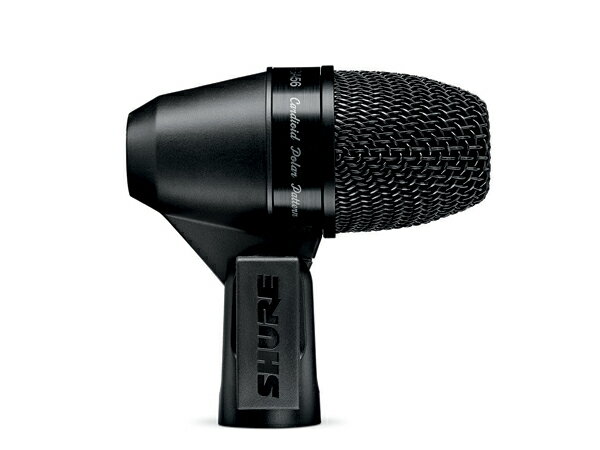 《 ダイナミック型マイクロフォン 》 ◆ SHURE ( シュア ) 　PGA56-LC-J［ 商品説明 ］ PGA56カーディオイド・ダイナミック・スネア/タムマイクロホンは、耐久性の高いデザインと構造で高品質なサウンドをお届けするプロ品質のマイクロホン。スイベルジョイントとクイックリリースラッチを備え、素早く柔軟に設置できるPGA56は、スネア、タム、パーカッションの近接収音に適しています。 最適な用途：スネア、タム SHUREのマイクでは商品名に 「-LC」 がつくモデルはケーブルは付属していません。 「-XLR」 がつくモデルは長さ約4.6mの XLR(メス)-XLR(オス) マイクケーブルが含まれます。 &nbsp;［ 仕様 ］ ◆ カートリッジタイプ ダイナミック ◆ 周波数特性 50〜15,000 Hz ◆ 指向特性パターン カーディオイド ◆ インピーダンス 200&Omega; ◆ 開回路感度 -57 dBV/Pa (1.45 mV) ◆ 最大音圧レベル 138 dB SPL ◆ 質量 287 g ◆ コネクター 3 ピン（XLR）、オス型 &nbsp;