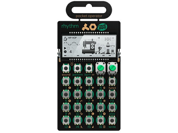 Teenage Engineering ( ティーンエイジ エンジニアリング ) PO-12 rhythm ◆ pocket operator【取り寄せ商品 】 ◆【ガジェット シンセサイザー】【リズムマシン】【DTM】