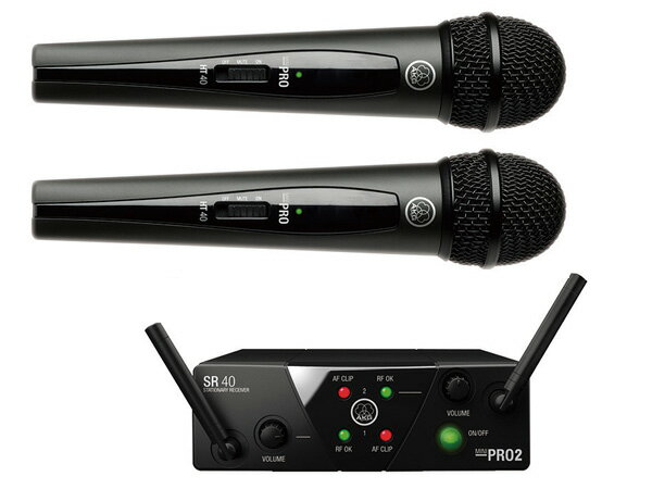 AKG ( エーケージー ) WMS40 PRO MINI2 VOCAL SET DUAL ◆ ワイヤレスシステム 2チャンネルモデル【5月7日時点、在庫あり 】