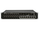 YAMAHA ( ヤマハ ) Tio1608-D ◆ I/O ラック ◆ Plug In &amp; Play Dante Stagebox Solution［ 商品説明 ］ Tio1608-Dは先進のネットワークオーディオ規格「Dante」に対応した16マイク/ライン入力、8ライン出力を備えたI/Oラックです。 ステージに設置したTio1608-DとDante入出力拡張カードを装着したTFシーリーズ本体との間をCAT5eイーサネットケーブルで接続するだけで高音質/低レイテンシーの音声伝送が可能になり、重くてかさばるマルチケーブルやボックスを持ち運ぶ必要はありません。 Tio1608-Dに搭載しているプリアンプゲインはTFシリーズ本体からリモートコントロールできるのでミキサー卓からステージを1元管理できます。 &nbsp; ■Danteによる自由度の高いシステム構築 ネットワークオーディオ規格「Dante」を採用しているため、TFシリーズだけでなく他のDante対応デジタルミキサーと組み合わせて、システムを構成することもできます。この場合は、PCソフトウェア「Dante Controller」によりオーディオパッチ、「R Remote」によりHAコントロール(将来対応予定)を行ないます。Tio1608-Dのオー ディオパッチおよびHAコントロールは、TFシリーズからだけでなく、CL/QLシリーズからも将来のファームウェアアップデートにより対応予定です。た だし、Tio1608-DのHAコントロールはPrimary回線でのみ行えます(リダンダント接続時にSecondary回線ではHAコントロールできません)。 &nbsp; □TFシリーズと最大3台接続可能のデジタルステージボックスシステム TFシリーズ本体とオプションのDante入出力カード「NY64-D」およびI/Oラック「Tio1608-D」 と組み合わせることで、簡単な設定で最大3台の接続が可能なリモートステージボックスシステムを構築できます。PA席に設置したTFシリーズ本体とステー ジに設置したTio1608-Dとの間をイーサネットケーブルで接続するだけで高音質/低レイテンシーの音声伝送が可能になるため、重くて接続が大変なマ ルチケーブルを持ち運ぶ必要はありません。 &nbsp; □高信頼性を誇るネットワークオーディオプロトコル「Dante」 Audinate社が開発したネットワークオーディオプロトコル「Dante」を採用。低ジッター、低レイテンシー、高サンプル精度な高音質を実現しました。 &nbsp; □設定が迅速かつ簡単なQUICK CONFIGモード TFシリーズ本体との接続の際にTio1608-Dの「QUICK CONGIG」機能を使えば、ネットワーク設定や音声パッチを含めた接続設定が自動で行われる為、セットアップが簡単に終了します。TFシリーズ本体と、 Tio1608-Dの「QUICK CONFIG」がONになっている事を確認し、各Tio1608-DのUNIT IDを設定。TFシリーズ本体に装着したNY64-DとTio1608-Dをイーサネットケーブルでデイジーチェーン接続し、各Tio1608-Dの電源 をONにするという簡単な手順で接続の設定が完了します。 &nbsp; □シンプルかつ柔軟な入力設定 TFシリーズ本体との基本的な接続の設定が完了すれば、目的に応じ簡単かつ柔軟に入力設定が行えます。新しく追加された「ALL INPUT」機能を使えば、全てのインプットセレクトを一括でTio1608-Dからの入力、もしくはTFシリーズ本体への入力や、USB端子に接続され たPC/Macからの入力に切り替え、コンソールに音声を立ち上げることが可能です。また、各入力のインプットセレクトは個別に行うこともでき、TFシリーズ本体へのインプットとTio1608-Dへのインプットを組み合わせながら使用することや、DAWに録音したボーカルの録音トラックを再生しながら バンドリハーサルを行うなど、柔軟な運用が可能です &nbsp; □リコーラブル可能なD-PREマイクプリアンプ TFシリーズの開発で追及した音楽的でナチュラルなサウンドはTio1608-Dでも継承。メカニカルな構造やボードの配置、電源＆グランド、パーツの選定などを多岐にわたって念入りに検討し、また厳しい性能・リスニング テストを開発の各ステージにおいて行いフィードバックをすることで「音楽的でナチュラルなサウンド」を実現しています。プリアンプ部にはTFシリーズと同 じリコーラブル「D-PRE」を搭載し、システム全体でナチュラルで音楽的なサウンドを提供します。 ■仕様 サンプリング周波数・External: 44.1kHz or 48kHz: シグナルディレイ・Less than 3ms INPUT to OUTPUT, connect with TF5 and NY64-D using Dante, Dante Receive Latency set to 0.25ms(one way), Fs=48kHz 全高調波歪率 *1 ・Less than 0.1% +4dBu@20Hz-20kHz into 600&Omega;, Gain=+66dB, INPUT to OUTPUT 、Less than 0.05% +4dBu@20Hz-20kHz into 600&Omega;, Gain=-6dB, INPUT to OUTPUT、Fs=44.1kHz, 48kHz 周波数特性・+0.5, -1.5dB 20Hz-20kHz, refer to the nominal output level @1kHz, INPUT to OUTPUT, Fs=44.1kHz or 48kHz ダイナミックレンジ・108 dB, INPUT to OUTPUT, Gain=-6dB / 112 dB, DA Converter ハム&amp;ノイズレベル *2（20Hz to 20kHz）, Rs=150&Omega;　・-128dBu Equivalent input noise, INPUT Gain=+66dB　・-88dBu Residual output noise, ST master off クロストーク*3・-100dB, adjacent INPUT/OUTPUT channels, Input Gain=-6dB ファンタム電源・+48V 電源電圧・100-240V, 50/60Hz 消費電力・50W 温度範囲・Operating temperature range: 0 - 40℃　、Storage temperature range: -20 - 60℃ 寸法・質量・480W x 88H x 364D・5.7kg 付属品・ゴム脚x4 *1 全高調波歪率の測定は80kHz, -18dB/Oct のフィルターを使用しています。 *2 ハム&amp;ノイズレベルの測定にはA-Weight フィルターを使用しています。 *3 クロストークの測定には、22kHz, -30dB/Oct のフィルターを用いています。 &nbsp; アナログ入力規格 端子 名称 ゲイン 入力イ ンピーダ ンス ソースインピ ーダンス 入力レベル 使用コネクター 感度*1 規定 レベル 最大 ノンクリップ レベル INPUT1-16 +66dB 7.5k&Omega; 50-600&Omega; Mics &amp; 600&Omega; Lines -82dBu (61.6&mu;V) -62dBu (0.616mV) -42dBu (6.16mV) Combo Jack (XLR-3-31 type *2 or TRS phone *3) -6dB -10dBu (245mV) +10dBu (2.45V) +30dBu (24.5V) すべての仕様において、0dBu=0.775Vrms です。 INPUT 端子には、端子ごとに本体ソフトウェアからON/OFF 設定可能な+48V DC（ファンタム電源）が 搭載されています。 *1. 感度とは全てのレベルコントロールを最大に設定したときに、+4dBu または規定レベルを出力する為に 必要な入力レベルです。 *2. XLR3-31 コネクターはバランスタイプ（1=GND、2=HOT、3=COLD）です。 *3. TRS コネクターはバランスタイプ（Tip=HOT、Ring=COLD、Sleeve=GND）です。 &nbsp; アナログ出力規格 端子名称 出力インピー ダンス 負荷インピーダンス 出力レベル 使用コネクター 規定 レベル 最大ノンクリップレベル OUTPUT 1-8 75&Omega; 600&Omega; Lines +4dBu (1.23 V) +24dBu (12.3V) XLR-3-32 type*1 すべての仕様において、0dBu=0.775Vrms です。 DA コンバーターはすべて24 ビットリニア/128 倍オーバーサンプリングです。 *1.XLR3-32 コネクターはバランスタイプ（1=GND、2=HOT、3=COLD）です。 &nbsp; デジタル入出力規格 端子 フォーマット データ長 レベル オーディオ 使用コネクター Primary/Secondary Dante 24bit or 32bit 1000Base-T 16ch ( Tio1608-D to other devises) 8ch (Other devises to Tio1608-D) etherCON Cat5e &nbsp;　