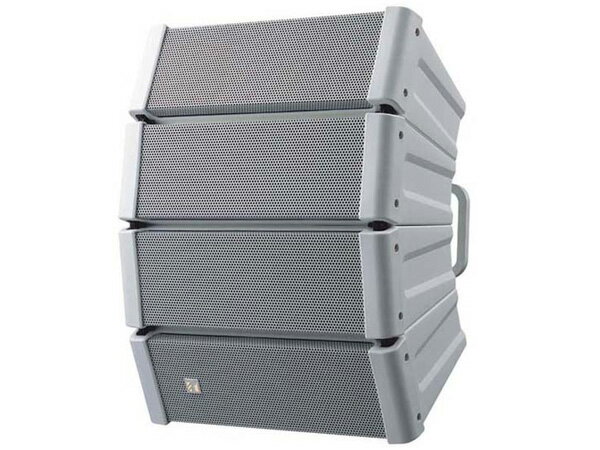 コンパクトアレイスピーカー　白 600W ( 連続プログラム入力 ) 8&Omega; HX-5W 広帯域にわたる定指向性コントロールと指向性の変更が可能な2ウェイコンパクトスピーカーシステムです。 残響時間の長い空間や暗騒音レベルの高い場所などで、明瞭な拡声を実現することができます。屋内用です。 エンクロージャ形式 バスレフ型 許容入力 連続ピンクノイズ:200W,　連続プログラム:600W 定格インピーダンス 8&Omega; 出力音圧レベル(1W,1m) 96dB(60&deg;モード),97dB(45&deg;モード),98dB(30&deg;モード),99dB(15&deg;モード) 周波数特性 70〜20,000Hz(&minus;10dB)(60&deg;モード),75〜20,000Hz(&minus;10dB)(45&deg;モード),80〜20,000Hz(&minus;10dB)(30&deg;モード),85〜20,000Hz(&minus;10dB)(15&deg;モード) クロスオーバー周波数 4kHz 指向角 水平:100&deg;(2000Hz〜) 垂直:60&deg;(800Hz〜),45&deg;(1.2kHz〜),30&deg;(1.6kHz〜),15&deg;(3.2kHz〜)の可変 使用スピーカー 低域用:12cmコーン型&times;4,　高域用:バランスドームツイーター&times;12 入力端子 スピコンNL4MP&times;2およびM4ねじ端子 仕上 エンクロージャ　:ポリプロピレン　ホワイト(マンセルN9.5近似色) パンチングネット:表面処理鋼板　ホワイト(マンセルN9.5近似色) 寸法 408(W)&times;546(H)&times;342(D)mm 質量 16kg 付属品 吊下げ金具&hellip;2,六角レンチ&hellip;1 別売品 マッチングトランス:MT&minus;200 スピーカー取付金具:HY&minus;PF1W,HY&minus;CW1W,HY&minus;WM1W,HY&minus;WM2W,HY&minus;CN1W スピーカースタンドアダプター:HY&minus;ST1 &nbsp;　