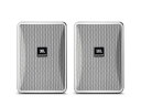 《 2-Wayフルレンジ小型スピーカー 》 正規輸入品 2年間保証 ◆ JBL ( ジェイビーエル ) Control 23-1-WH&nbsp; (ホワイト) （1ペア） ◆ パッシブスピーカー［ 商品説明 ］ ◆ 2-Wayパッシブ・スピーカー（LF:3インチ(76mm)） ◆ 周波数レンジ&nbsp; 70Hz〜20kHz ◆ カバレージ角&nbsp; 100&deg;&times;100&deg; ◆ ハイ/ローインピーダンスの両対応 ◆ &ldquo;InvisiBall&rdquo;壁取付金具が付属 長年愛されてきた設備用スピーカーの定番モデルをリニューアル。自然でフラットな音質に見直すとともに、コンポーネントの改良により出力パワー、カバレージを改善しました。耐候性も向上し、屋内、屋外を問わず設置が可能。 標準でトランスを内蔵し、ハイ/ローインピーダンスの両方のシステムに柔軟に対応します。新しい洗練されたデザインは、インテリアを邪魔しません。 自然な音質と優れた音響性能を提供します。旧モデルから音質を見直し、フラットな周波数特性にチューニング。原音に忠実で、自然な音質を実現しました。また、低域ユニットを改良して出力性能を強化。厚みのある力強い低域を出力します。高域と低域のボイスコイルに使用するワイヤーの材質や巻き方、接着方法を工夫し、感度と耐入力が向上。さらに耐熱性に優れたグラスファイバーをコーンの材質に使用することで、大音量を連続して再生しても、安定して高音質を出力します。カバレージは100&deg;&times;100&deg;と広く、従来より約10%拡大。軸上はもちろん、軸外でも極めて均一な周波数特性を獲得しており、ムラのない音場で居心地の良い空間をつくります。少ない本数で広いエリアをカバーできるので、音響機材にかかるトータルコストを削減できます。 外観をブラッシュアップし、洗練されたデザインになりました。エンクロージャーの形は、角のとれたやわらかいフォルムに仕上げ、グリルには立体感をもたせています。前面のJBLブランドロゴプレートはモノトーンにし、音質へのこだわりをさりげなく主張しながらも、設置場所になじむ上品な外観です。 屋外にも設置が可能な高い耐候性を備えています。IECの定めるエンクロージャーに関する防塵と防水の保護等級IP-44をクリア。コーンのエッジに継ぎ目のないブチルゴムを採用した独自のウェザーエッジ（WeatherEdge） を採用し、湿気に強い構造を実現しています。付属のグリルは亜鉛メッキして防錆加工が施され、接続端子も従来よりも腐食に強い端子を採用しました。ホワイトモデルは紫外線によるボディーの変色を最小限に抑えるため、UV耐性の高い塗料を使用しています。さらに過酷な環境への設置ニーズのために、耐候性を高める耐水ステンレスグリルと防水ターミナルカバーをオプションで用意しています。 標準でトランスを内蔵し、ハイ/ローインピーダンスの両方のシステムに対応します。トランスタップの切り替えは、背面のロータリースイッチで簡単に行えます。壁への設置に便利な&ldquo;InvisiBall&rdquo;壁取付金具が付属。設置角度が自由に調整できるうえ、角度の固定はスピーカー前面から行うので、素早く、思い通りに調節ができます。また、オプションで横向きの設置に便利な専用U字金具も用意しています。 &nbsp; ◆コントロール 20シリーズ &nbsp; Control 23-1-WH Control 25-1-WH Control 28-1-WH 周波数レンジ(−10dB) 70Hz〜20kHz 60Hz〜20kHz 45Hz〜20kHz カバレージ角(水平&times;垂直) 100&deg;&times;100&deg; 100&deg;&times;100&deg; 100&deg;&times;100&deg; 許容入力（プログラム/ピンク）※ 100W/50W 200W/100W 240W/120W 感度(1W、1m） 86dB SPL 90dB SPL 91dB SPL 公称インピーダンス 8&Omega; 8&Omega; 8&Omega; トランス・タップ 70V 15W、7.5W、3.7W、1.8W 30W、15W、7.5W、3.7W 60W、30W、15W、7.5W 100V 15W、7.5W、3.7W 30W、15W、7.5W 60W、30W、15W ドライバー構成 LF 3インチ(76mm) 5.25インチ(135mm) 8インチ(203mm) HF 0.5インチ(13mm) 0.75インチ(19mm) 1インチ(25mm) 色 白 白 白 寸法(W&times;H&times;D) 141&times;200&times;120mm（除突起部） 188&times;244&times;155mm（除突起部） 283&times;386&times;230mm（除突起部） 質量 1.9kg 3.5kg 6.7kg 付属品 壁取付金具&times;2、六角レンチ 壁取付金具&times;2、六角レンチ 壁取付金具&times;2、六角レンチ ※IECピンクノイズ、クレストファクター6dB、2時間 ※ご購入から2年間は輸入元の保証規定に基づき保証します。　