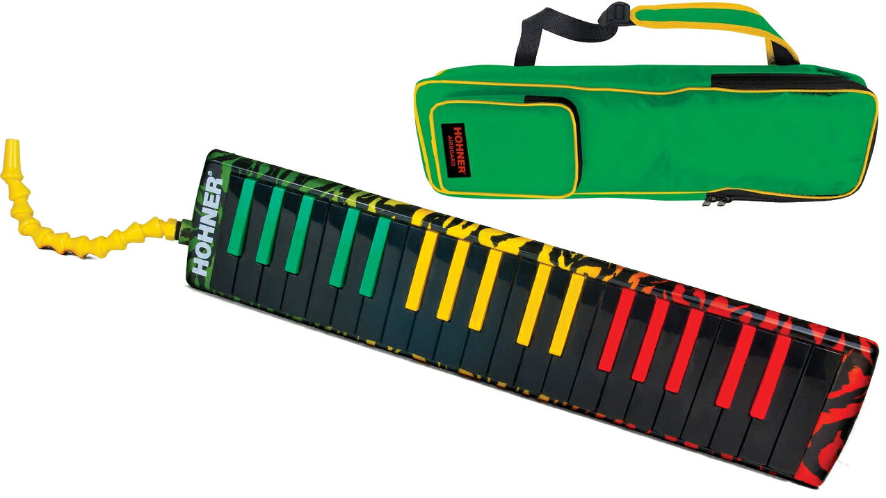 HOHNER ( ホーナー ) Airboard Rasta 37 鍵盤ハーモニカ エアボード ラスタ37 メロディカ 37鍵 楽器 本体 吹き口 ホース ケース melodica　北海道 沖縄 離島不可