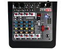 《 アナログミキサー 》 ◆ ALLEN&amp;HEATH&nbsp; ( アレン アンド ヒース )　ZED-6FX ◆ エフェクト内蔵 アナログミキサー［ 商品説明 ］ ◆ ZEDシリーズ : ZED-6FX ZED-6FXは、Allen &amp; Heathならではの卓越した音質と耐久性をコンパクトでポータブルなサイズに凝縮した、クオリティを追求するミュージシャンやシンガーソングライター、ライブなどの会場に最適なミキサー。 自宅でふとアイディアが湧いた時やライブ時、あるいはYouTubeやSoundcloudにアップする曲をレコーディングしている時など、あらゆるシチュエーションの各段階でクリエイティブなサウンド・メイキングができます。 定評あるGS-R24レコーディング用コンソールのプリアンプ部をベースに新設計されたGSPreプリアンプの搭載により、異例の低ノイズ性能と余裕のヘッドルームを実現し、アナログ・ミキサーならではの暖かみと深みのあるサウンドが大きな特徴です。 ZED-6FXはAllen &amp; Heath社内一のエフェクト・マニアが作成したスタジオ・クラスのリバーブやディレイなどを内蔵したエフェクト・プロセッサーを搭載した初のモデル。ギタリストに嬉しい、DIボックス不要でギターをダイレクトに接続できるGuitar DIハイ・インピーダンス（Hi-Z）スイッチをモノラル・インプット1、2（M1、M2）に装備。 &nbsp; ■主な特徴 ・2系統のマイク/ライン入力（XLRおよびTRSジャック） ・2系統のステレオ入力（TRSジャック） ・DI不要でギターをダイレクトに接続できるGuitar DIハイ・インピーダンス・スイッチを各マイク/ライン入力（M1、M2）に装備 ・エフェクト・プロセッサー内蔵（タップ・テンポ付き） ・不要な低域ノイズをカットするローカット・フィルターを装備 ・音質補正を簡単に行える2バンドEQ ・メイン・ミックスにはスムーズな動きの60mmフェーダーを装備 ・XLRメイン・アウト ・柔軟なモニタリングが可能 ・8LEDのレベル・メーター ・コンデンサー・マイクの接続に便利な+48Vファンタム電源内蔵 ・余裕の出力を誇る内部電源ユニット ■異例の高音質 ZED-6FXは、アナログ・レコーディング・コンソールとして定評あるGS-R24に搭載されたプリアンプをベースに、アナログ設計のグル（導師）であ るMike Griffin氏が設計した新設計のプリアンプを搭載。GSPreと命名されたこのプリアンプは、異例の低ノイズ性能と余裕のヘッドルーム、さらに Allen &amp; Heathのアナログ・ミキサーならではの暖かみと深みのあるサウンドを実現。音質補正や音作りには、レスポンス性と正確さが入念に調整されたMusiQ EQを採用し、入力ソースの音質を簡単に調整できます。 ■ZEDFXマルチ・モデル ZED-6FXは、レコーディングやライブでの音作りに活躍するスタジオ・クラスのリバーブやディレイなどのエフェクトを新設計で内蔵。リバーブとディレイのユニークでダイナミックな複合エフェクトも内蔵。 ■ツアー仕様のタフさ ZEDシリーズの全モデルは、Allen &amp; Heath独自のツアー・グレード基準で設計製造され、ツアーなどの過酷な環境でも長期使用が可能です。全チャンネルとも基板は独立式でパネル面に対して垂直にマウントされ、ノブ類は衝撃によるダメージに対する耐性の高い鋼製ナットを使用して取り付けています。 ■ギタリストのためのミキサー ZED-6のインプット2系統（M1、M2）には、DIボックス不要でギターをダイレクトに接続できるGuitar DIハイ・インピーダンス（Hi-Z）スイッチを装備。機材費だけでなく運搬機材の数、さらにセッティングの手間も節約できます。 &nbsp; &nbsp; ◆本体寸法/重量&nbsp; ・249(W) x 236.4(D) x 88.9(H)mm / 1.36kg &nbsp; &nbsp;