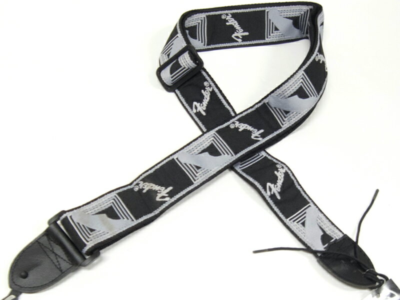 Fender ( フェンダー ) Monogrammed Strap Black/Light Grey/Dark Grey【モノグラム ギター・ベース ストラップ 】