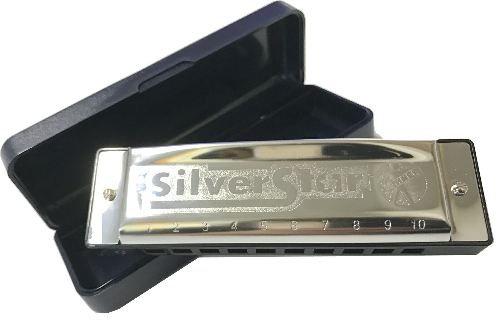 HOHNER　(　ホーナー　)　シルバースター　504/20　Silver　Star　アウトレット　10穴　ブルースハープ型　ハーモニカ　初心者　テンホールズ　...