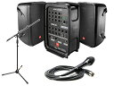 JBL ジェイビーエル EON208Pとマイクスタンド1本セット ◆150W×2台 ポータブルPAセット【EON208PMICST】【7月11日時点、在庫あり ...
