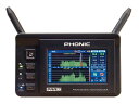 PHONIC digital ( フォニック デジタル ) PAA6 ◆ 高精度 ハンドヘルド デジタル2ch オーディオアナライザー ◆ Handheld Audio Analyzer ［ 商品説明 ］ PAA6は先進のハンドヘルド2チャンネルオーディオアナライザーです。 全機能とメニューは480x272カラータッチスクリーンから素早く簡単に呼び出せます。 PAA6はリアルタイムスペクロタム（RTA）、RT60、トーンジェネレーター、LEQ、EQ設定、フェイズチェック等の基本機能の他、SLM、FFT、THD+N、スコープ機能を有し、正確な測定が出来る2本のマイクを内蔵しています。 PCからまたはPCへのデータ転送に便利なUSBコネクター及びSDカードスロットを備えています。 スナップショット機能で瞬時に画面表示結果が保存出来ます。 高性能/多機能を備えたPAA6ポータブルアナライザーはプロオーディオエンジニア、開発者等に価値あるツールです。 &nbsp; PAA6 スペック ■RTA ・周波数：20Hz〜20kHz ・単位：EQカットまたはブースと ・減算/加算：CH1+CH2、CH1-CH2、CH2-CH1 ・ピークホールド：Off、0.5ミリ秒、1秒、2秒、4秒、連続 ・周波数検出：On、Off ・ダイナミックレンジ：30〜130dB、60dB表示（70〜130、60〜120、50〜110） ・dBスケール設定：&plusmn;5dBステップ、Y軸 ・オクターブ：1/1、1/3、2/3、1/6 ・ウェイト：A、B、C、フラット ■FFT ・周波数レンジ：13バンド幅、選択可 ・単位：dBSPL、dBu、dBV、VOLT ・減算/加算：CH1+CH2、CH1-CH2、CH2-CH1 ・ピークホールド：Off、0.5ミリ秒、1秒、2秒、4秒、連続 ・周波数検出：On、Off ・オクターブ：1/1、1/3、2/3、1/6 ・ウェイト：A、B、C、フラット ■RT-60 ・単位：dBSPL、dBu、dBV、VOLT ・トリガー：内部、外部 ・ウェイト：A、B、C、フラット ■THD+N ・単位：dBSPL、dBu、dBV、VOLT ■メーター ・レベルレンジ：30〜130dBSPL、-85〜25dBu、-87.2〜22.8dBV、0.0436mV〜13.8V ・単位：dBSPL、dBu、dBV、VOLT ・最大：ピークホールド ■位相 ・位相角度：位相補正（位相外、位相内） ・オシレータースコープ： ・トリガー：CH1、CH2、CH1+CH2 ・モード：オート、ノーマル ・単位：dBSPL、dBu、dBV、VOLT ■極性 ・極性チェック：ネガティブ（-）、ポジティブ（+） ・単位：dBSPL、dBu、dBV、VOLT ■LEQ ・ウェイト：A、B、C、フラット ・周波数選択：31.5Hz、63Hz、125Hz、250Hz、500Hz、1KHz、2KHz、4KHz、8KHz、16KHz ◆その他 ・マイク：内蔵コンデンサーマイクx2 ・入力/出力：XLRx2（バランス/アンバランス）、XLR出力x1（サーボバランス） ・インターフェイス：USB高速2.0インターフェース ・ディスプレー：480x272、16bit、フルカラータッチスクリーン ・レンジ；30〜130dBSPL、-85〜25dBu ・メモリー：SDHCカード、内部メモリー（100MB） ・ジェネレーター：スイープ、サイン波、三角、極性、ピンクノイズ、ホワイトノイズ ・THD-N：＜0.05％、20Hz〜20KHz+4dBu ・入力インピーダンス：100K&Omega;バランス、50K&Omega;アンバランス ・入力RMS：+25dBuバランス、アンバランス ・DC入力：5V ・ディスプレー：480x272、16bit、フルカラータッチスクリーン ・バッテリー：DC3.7V-2200mAh ・バッテリー動作時間：3時間 ・バッテリー充電時間：3時間 ◆サイズ/重量 ・寸法（WxHxD）：174.5x40x105.5mm　/・460g &nbsp;　