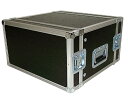 6U RACKCASE D450mm 黒 プロも愛用するアルモアラック！奥行450mm エフェクト・アウトボード&amp;パワーアンプ用 □ ラックマウント用ビス x 12個 (付属)　