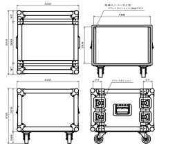 ARMOR ( アルモア ) 7U RACKCASE D360mm 黒 キャスター付 ◆ ラックケース FRP ラックエフェクター・アウトボード・パワーアンプ等 収納