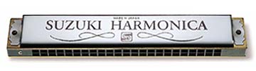 SUZUKI ( スズキ ) C♯調 SUA-23 23穴 複音ハーモニカ スタンダード トレモロ ハーモニカ 樹脂ボディ SUA23 メジャー 日本製 ダブル...