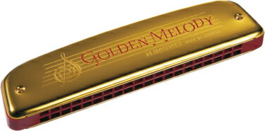 HOHNER ( ホーナー ) Golden Melody Tremolo 2416/40 ゴールデンメロディー40 複音ハーモニカ C調 20音階 ゴールド 樹脂ボディ トレモロ ハープ 北海道 沖縄 離島不可