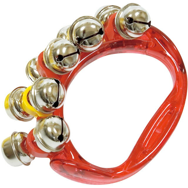 HB500 リングベル レッド 1個 楽器 鈴 ジングルベル リングタイプ ハンドベル こども パーカッション HB-500 RED Ring bell 　北海道 ..