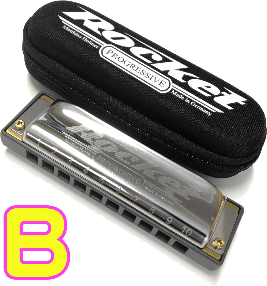 HOHNER ( ホーナー ) The Rocket 2013/20 B ザ ロケット 10穴 ブルースハープ テンホールズ ハーモニカ 樹脂ボディ 10hol...