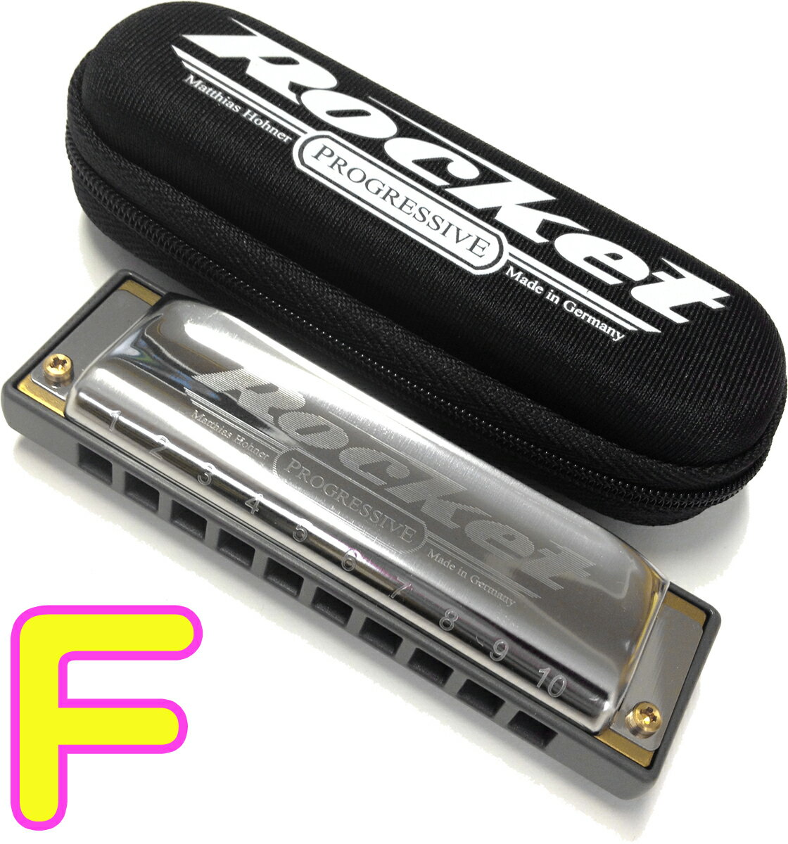 HOHNER ( ホーナー ) The Rocket 2013/20 F ザ ロケット 10穴 ブルースハープ テンホールズ ハーモニカ 樹脂ボディ 10hol...