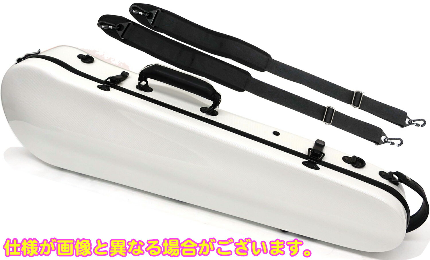 Carbon Mac カーボンマック CFV-2 スリム ホワイト 白色 バイオリン ケース リュック 4/4 3/4 ハードケース violin case white WH　北海道 沖縄 離島 同梱 代引き不可