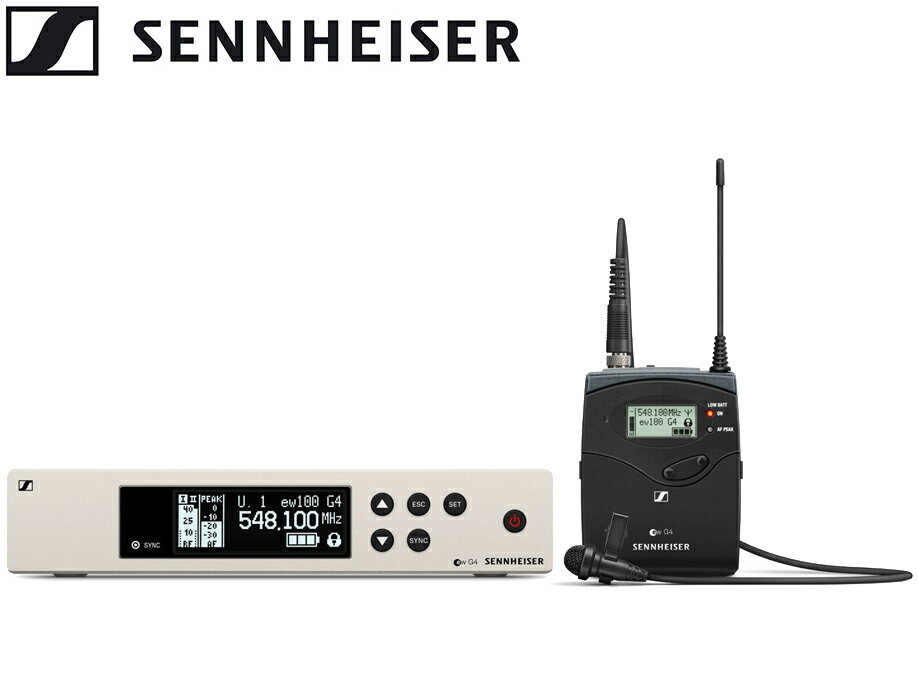 SENNHEISER ( ゼンハイザー ) EW 100 G4-ME2-JB ◆ ワイヤレス ラベリアセット （タイピンマイク ME 2-II付属） 【EW100G4-ME2-JB】【5月10日時点、在庫あり 】 ［ ワイヤレスシステム ］