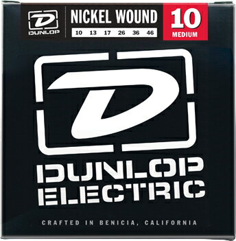 Jim Dunlop ( ジムダンロップ ) DEN1046 エレキギター弦 ミディアムゲージ 10-46 ギター弦 1セット 1弦 010 - 6弦 046 6本入り エレキ弦 Electric Gutar Strings Medium 1set