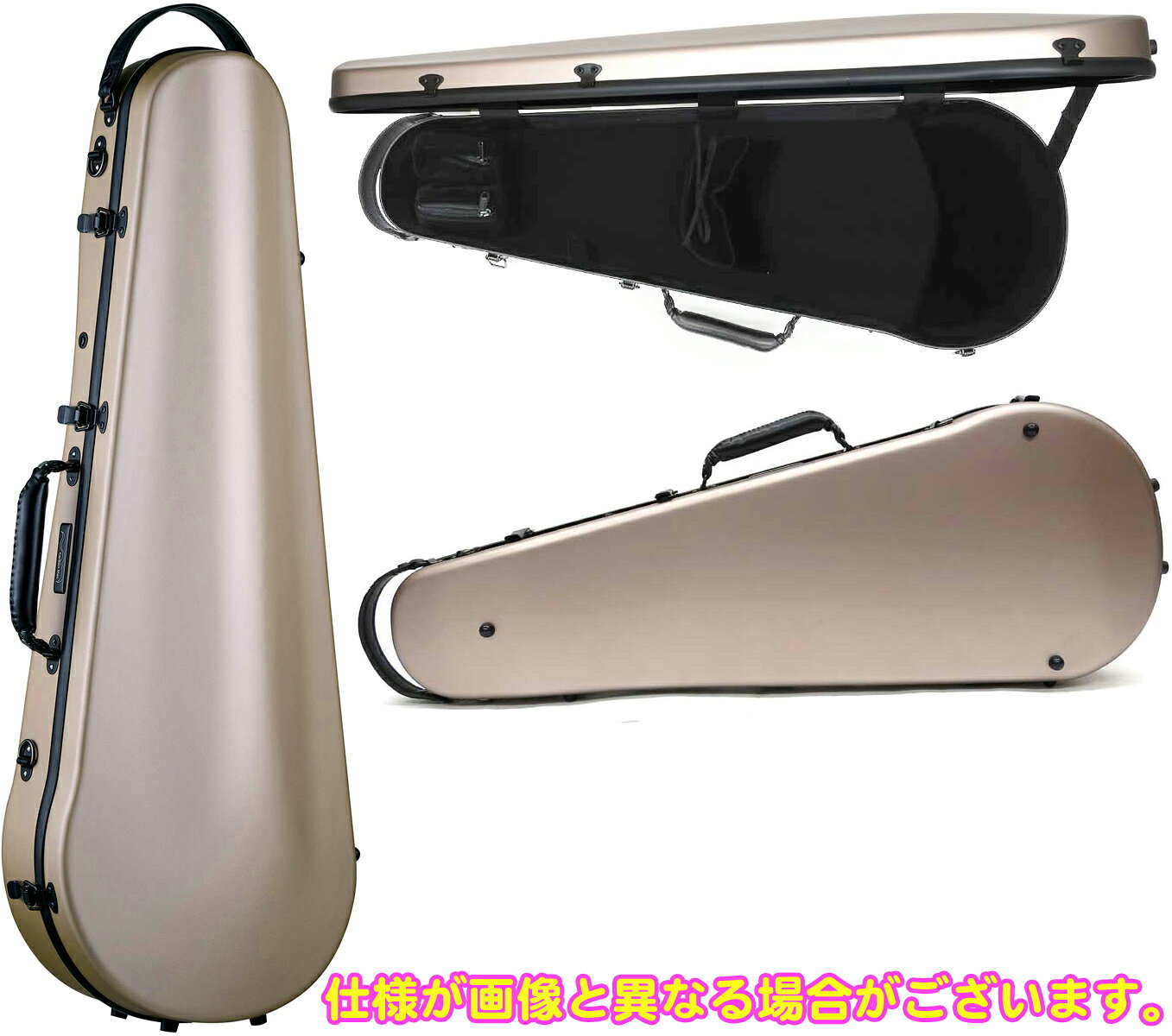 Carbon Mac カーボンマック CFA-2S サテン S-CPG ビオラ ハードケース シャンパン...