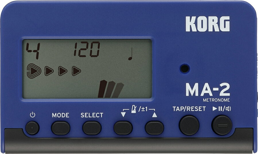 KORG ( コルグ ) MA-2 ソロ メトロノーム ブルー & ブラック リズム 練習 電子メトロノーム 青色 solo metronome blue コンパクト 薄型 MA-2-BLBK 【北海道不可/沖縄不可/離島不可/同梱不可/代引き不可】