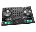 Haptic Drive ジョグホイールを搭載した新世代の4チャンネルDJシステム ◆ TRAKTOR KONTROL S4 MK3ハプティック・フィードバック機能を搭載したモーター駆動の大型ジョグホイール(14cm) で3つのモードを操作 1. ターンテーブルモード 2. ジョグモード 3. ビートグリッドモード &nbsp; &nbsp;● 各ジョグホイールの周りに装備されたRGB LEDリングが、ジョグモードとターンテーブルモードで、デッキの回転、トラックのテンポ、選択したデッキ (AとBが青、CとDがオレンジ) を視覚的に表示 &nbsp;● 高解像度カラーディスプレイがトラックタイトル、キー、テンポ、トランスポートデータ、波形によるトラック位置、フェーズメーター、ループの長さ、状態、またRemixデッキとStemsのコントロールを表示 &nbsp;● ノブ1つでFXとフィルターの操作が可能な新しいMixer FXを各チャンネルに装備。8種類のFXと3種類のフィルターから選択し、ハードウェア上の4つのFXスロットにアサイン可能 &nbsp;● 耐久性のあるカーボンプロテクト・フェーダー、本体上のキュー専用セクション、カーブの調節が可能なクロスフェーダーを装備したプロ仕様のミキサーレイアウト。またホットキュー、ループ、サンプルをトリガーできる16のRGBパッド を 搭 &nbsp;● TRAKTOR PRO 3のフルバージョンが付属 &nbsp;● プロ仕様の24bit/96kHz オーディオインターフェース &nbsp;付属するソフトウェア (ハードウェアの登録後にダウンロード可能) 優れた安定性と高音質を実現した TRAKTOR PRO 3 のフルバージョンが付属: &nbsp;● 最もタイトで信頼性に優れたループとビートジャンプ機能を装備した4つのデッキ &nbsp;● スクラッチ、サンプル、Remixデッキ、Stemsによるリエディットそして40以上のデッキエフェクトを搭載 &nbsp;● クラブでの使用を考慮したシンプルなレイアウトと新しいユーザーインターフェイス &nbsp;● Mixer bypassモードとElastique 3タイムストレッチなど、サウンドクオリティが向上 &nbsp;● 新しい専用のMixer FX &nbsp;● 改良されたブラウザーセクション &nbsp;● DVSコントロール◆&nbsp; TRAKTOR KONTROL S4 MK3 主な仕様 ◆ 接続端子 　■ 入力 &nbsp;● Phono/Line入力 (RCA) ステレオ2系統 &nbsp;● Line入力 (RCA) ステレオ2系統 &nbsp;● マイク入力 (XLR, 1/4&quot; TRS) 　■ 出力 &nbsp;● メイン出力 (XLR, RCA) ステレオ2系統 &nbsp;● ブース出力 (1/4&quot; TRS) ステレオ1系統 &nbsp;● 共用可能なヘッドフォン出力 (3.5 mmミニステレオジャック, 1/4&quot; TRS) 　■ その他 &nbsp;● USBハブ &nbsp;● ケンジントンセキュリティースロット &nbsp;● DVS対応 &nbsp;● 電源アダプター付属 ◆ システム要件 &nbsp;● Windows 10（最新アップデート、64ビット） &nbsp;● Mac OS X 10.12または10.13（最新アップデート） &nbsp;● Intel Core i5または同等のCPU &nbsp;● 4 GB RAM &nbsp;● USB 2.0以降（ケーブル付属） &nbsp;● OpenGL 3.3以降に対応するグラフィックカード ※上記製品仕様は2018年09月時点のものです。 随時更新するよう努めてはおりますが、最新状況は常に変動するため合わせてメーカーでもご確認下さい。 &nbsp;　