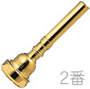 Vincent Bach ヴィンセント バック 2 GP トランペット マウスピース 金メッキ 金管 Trumpet mouthpiec gold 北海道 沖縄 離島不可(2)
