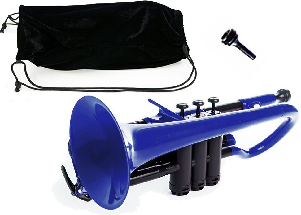 PINSTRUMENTS PCORNET1B ブルー コルネット プラスチック B♭ Pコルネット 管楽器 本体 Denis Wick マウスピース ケース Cornet blue 北海道 沖縄 離島不可