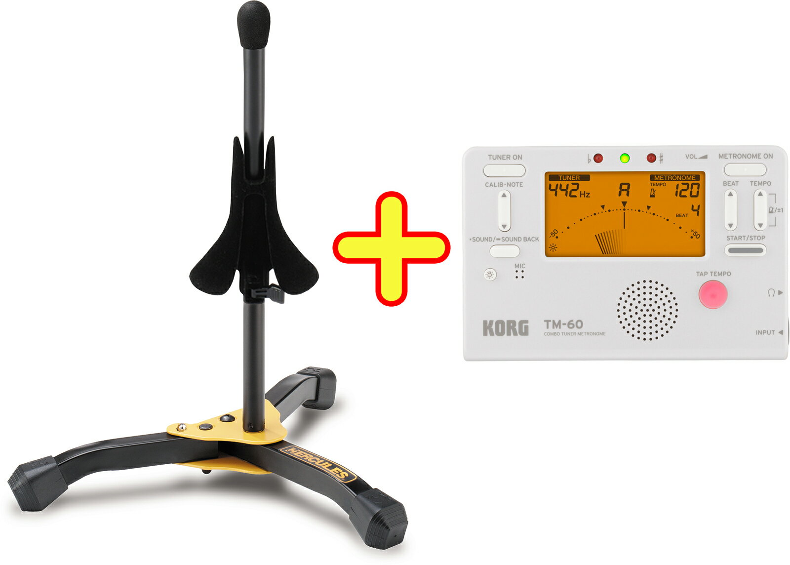 Hercules ハーキュレス DS510BB トランペットスタンド コルネット trumpet cornet stand チューナーメトロノーム TM-60-...