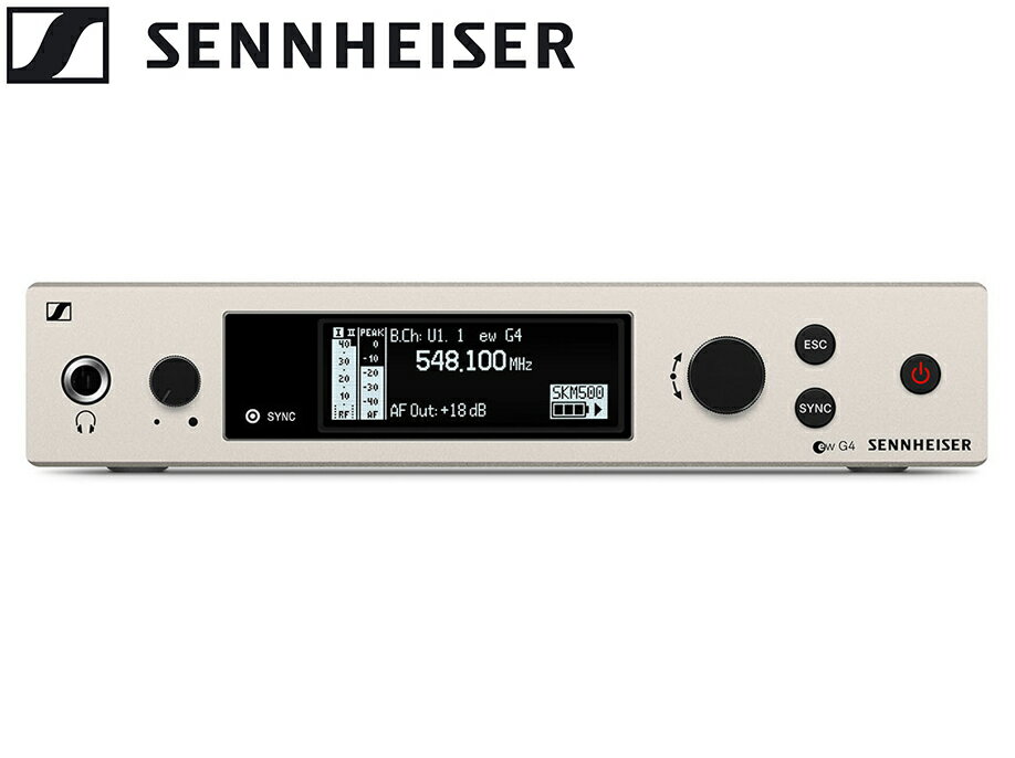 SENNHEISER ( ゼンハイザー ) EM 300-500 G4-JB ◆ 受信機 ハーフラック 1チャンネル レシーバー【EM300-500G4-JB】【5月10日時点 在庫あり 】 ［ ワイヤレスシステム ］