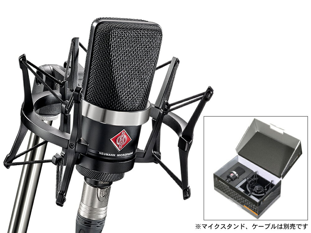 NEUMANN ( ノイマン ) TLM 102 BK STUDIO SET ◆ ブラック【国内正規品 3年保証】ショックマウント EA4付属【［ TLM102 BLACK ］】【5月10日時点、在庫あり 】