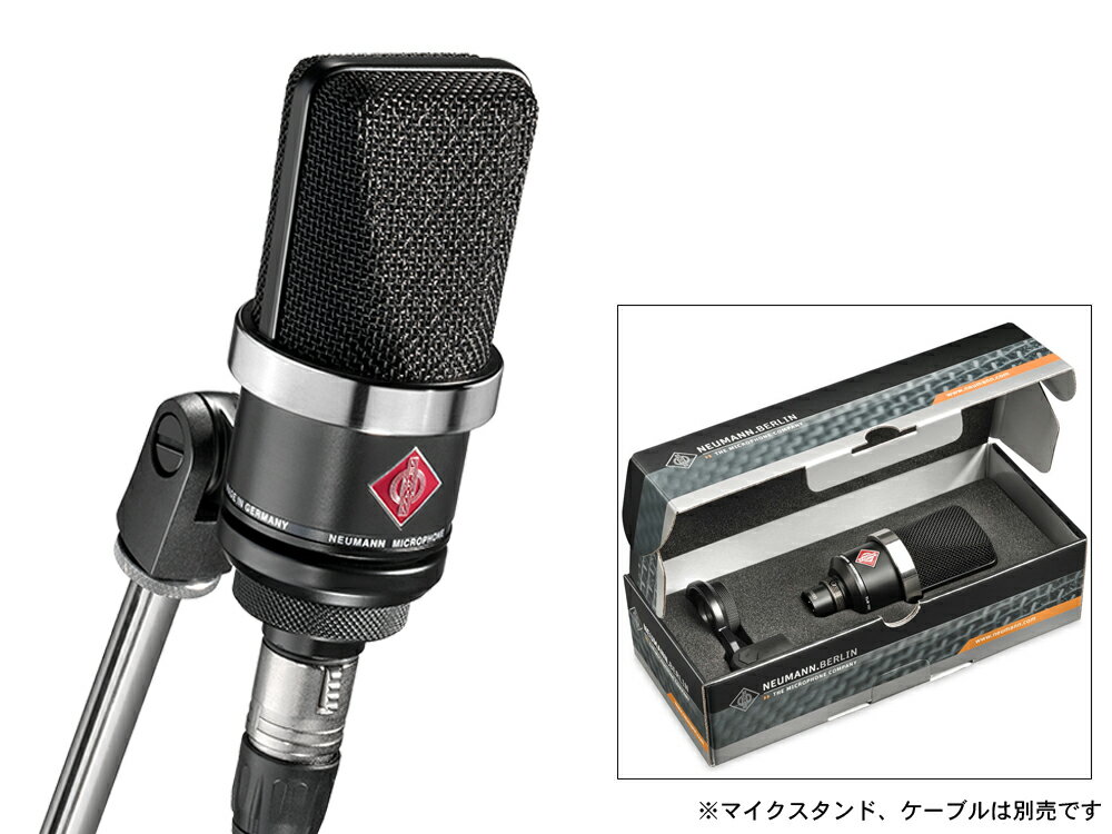 NEUMANN ( ノイマン ) TLM102 BK ◆ ブラック【国内正規品 3年保証】 コンデンサーマイク ブラック【［ TLM 102 BLACK ］】【5月10日時点、在庫あり 】