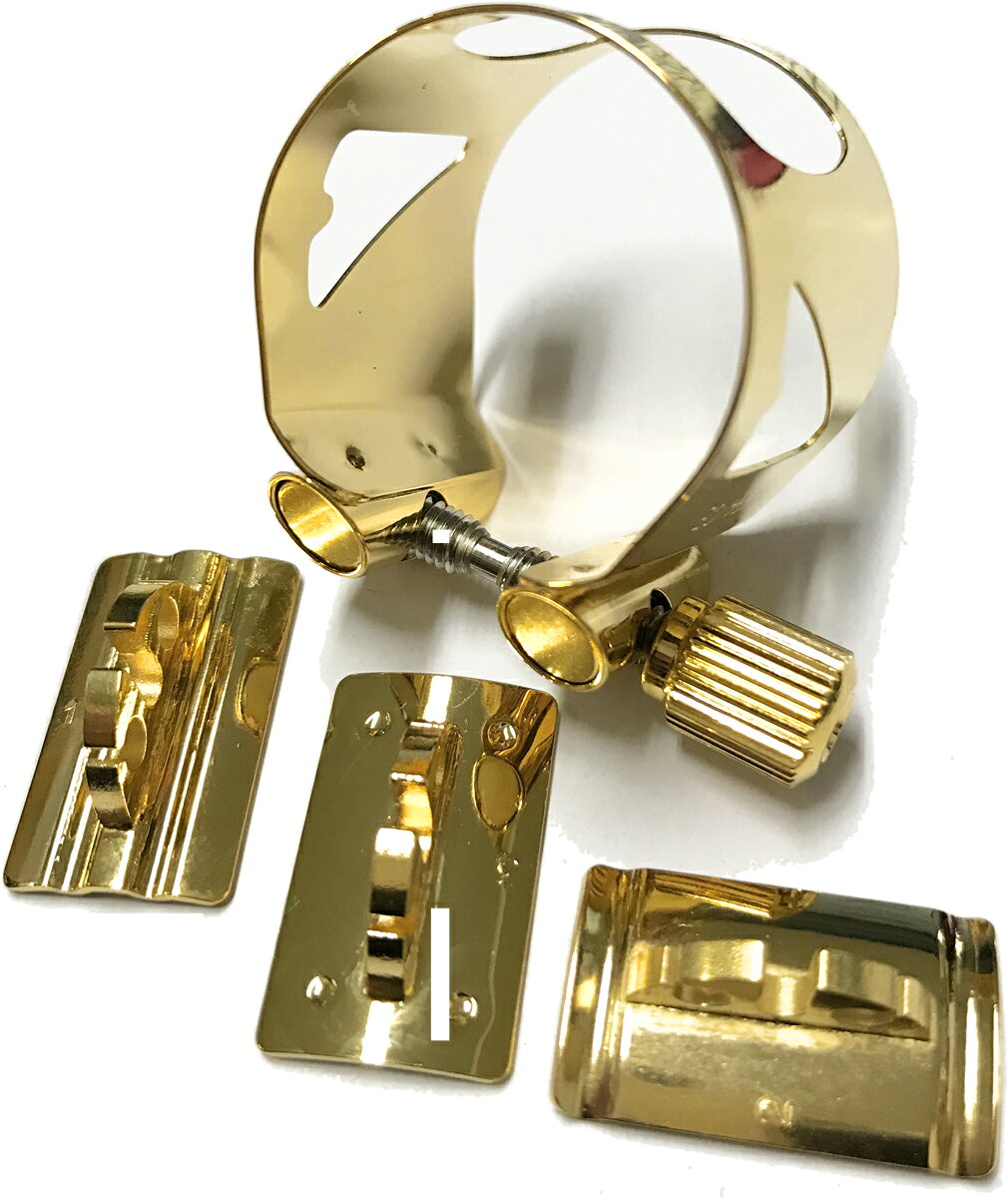 vandoren バンドーレン LC080P V16 metal テナーサックス ゴールド リガチャー オ...